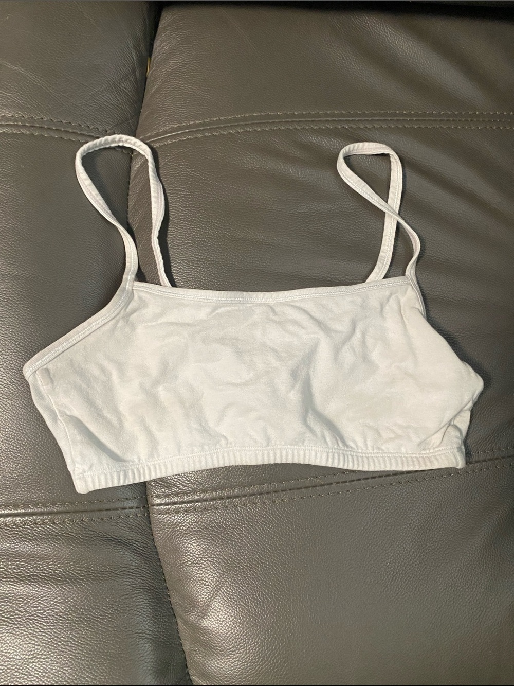 Fruit of the Loom White Cotton Bralette